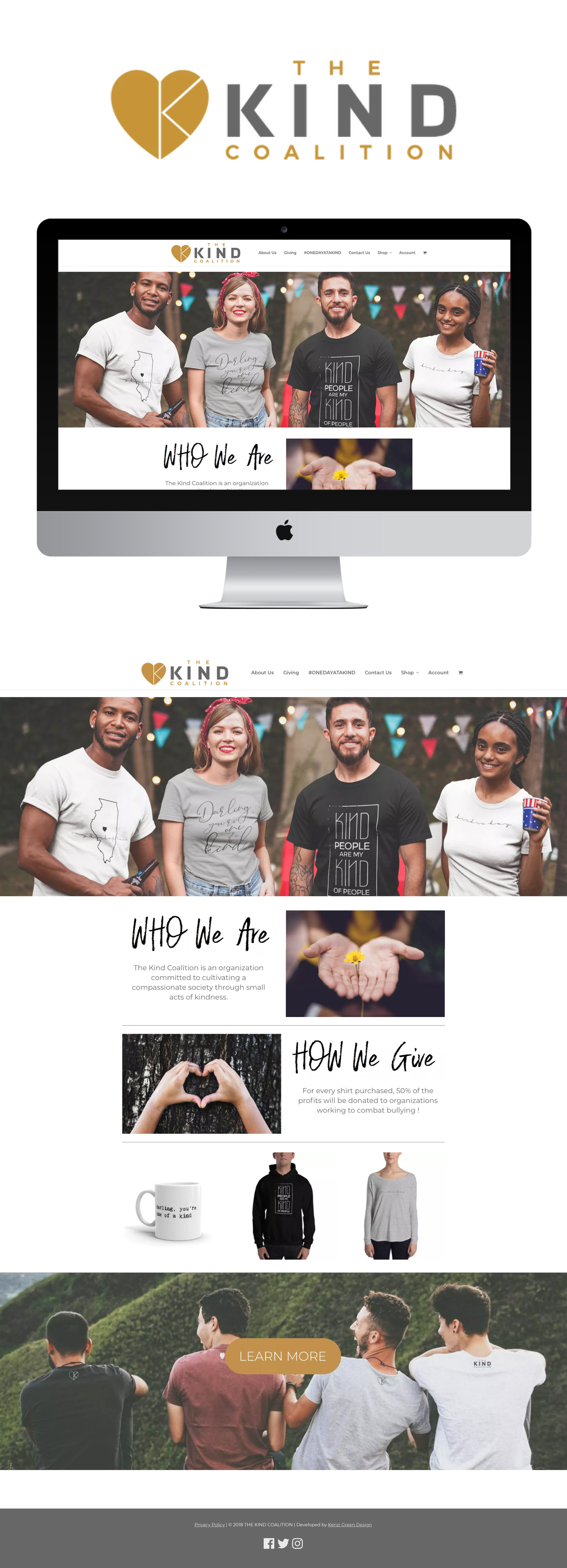 The Kind Coalition Website Design #webdesign #websitetheme #wordpresstheme