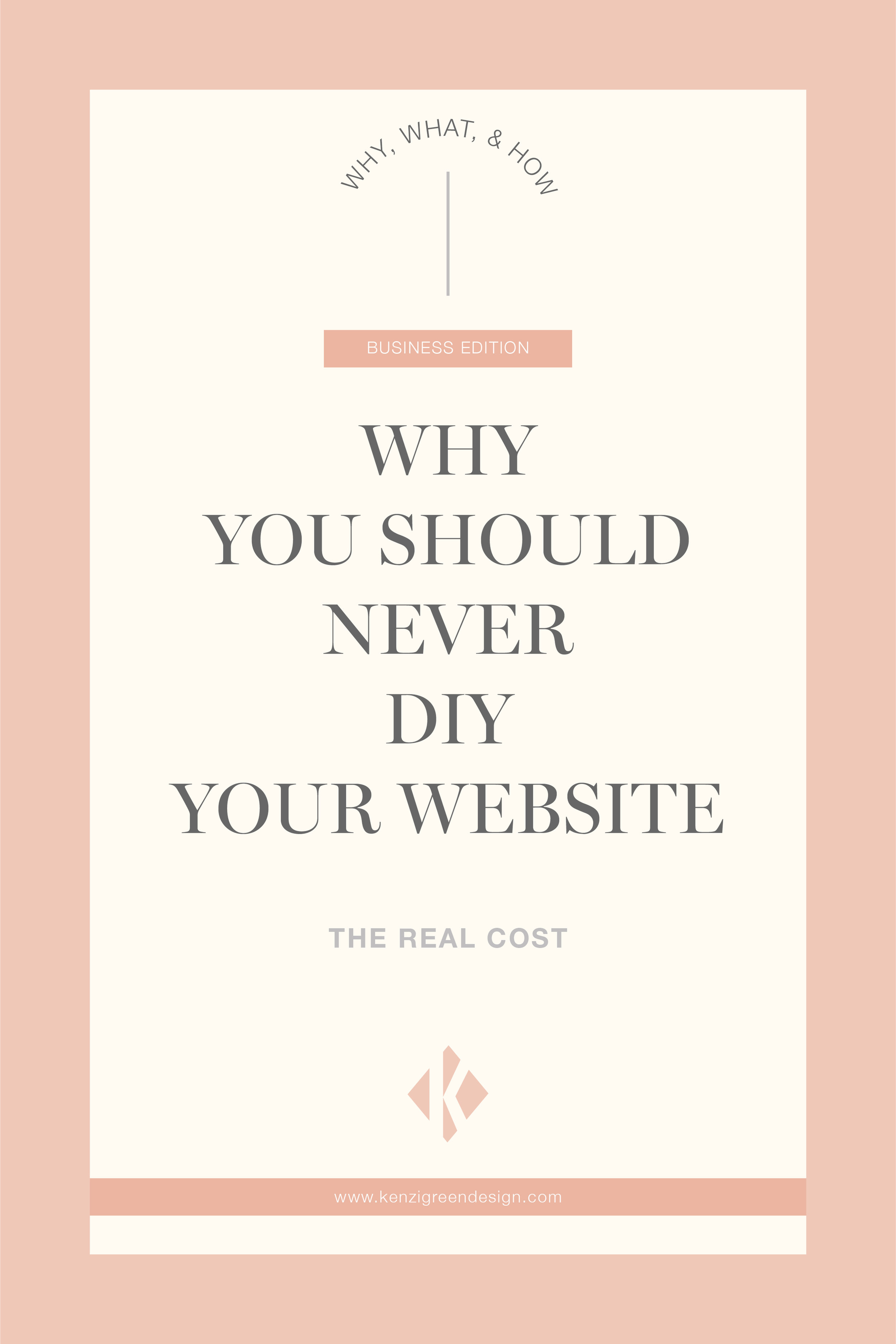 Why You Should Never DIY Your Website #webdesign #websitetips #businesstips #branding