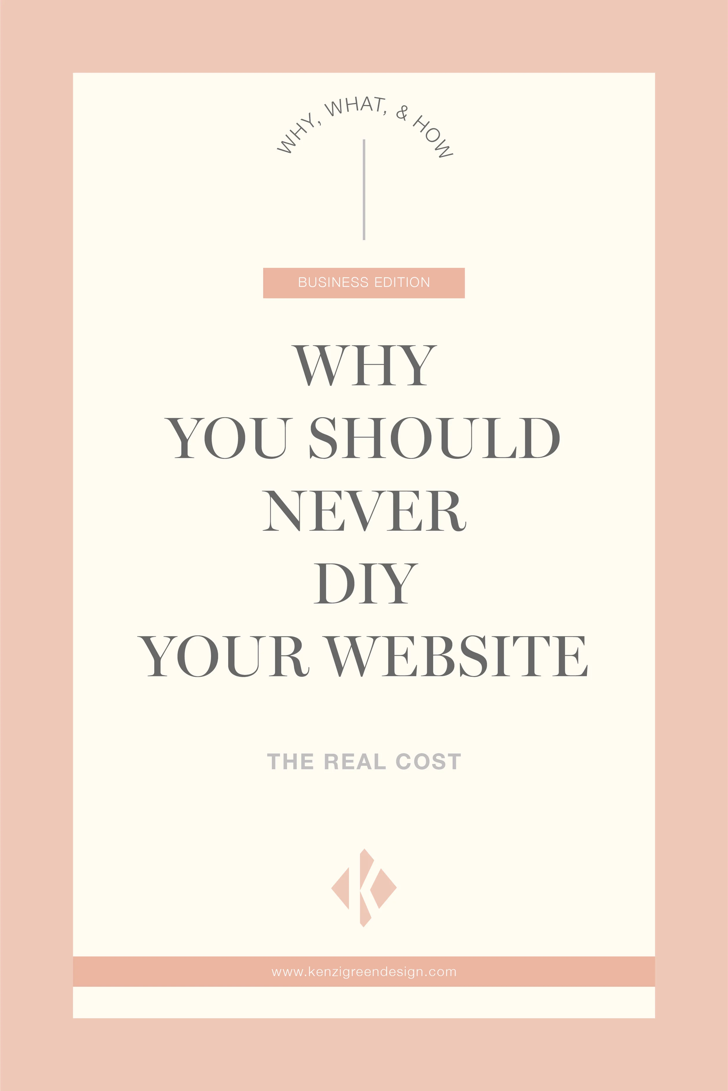 Why You Should Never DIY Your Website #webdesign #websitetips #businesstips #branding