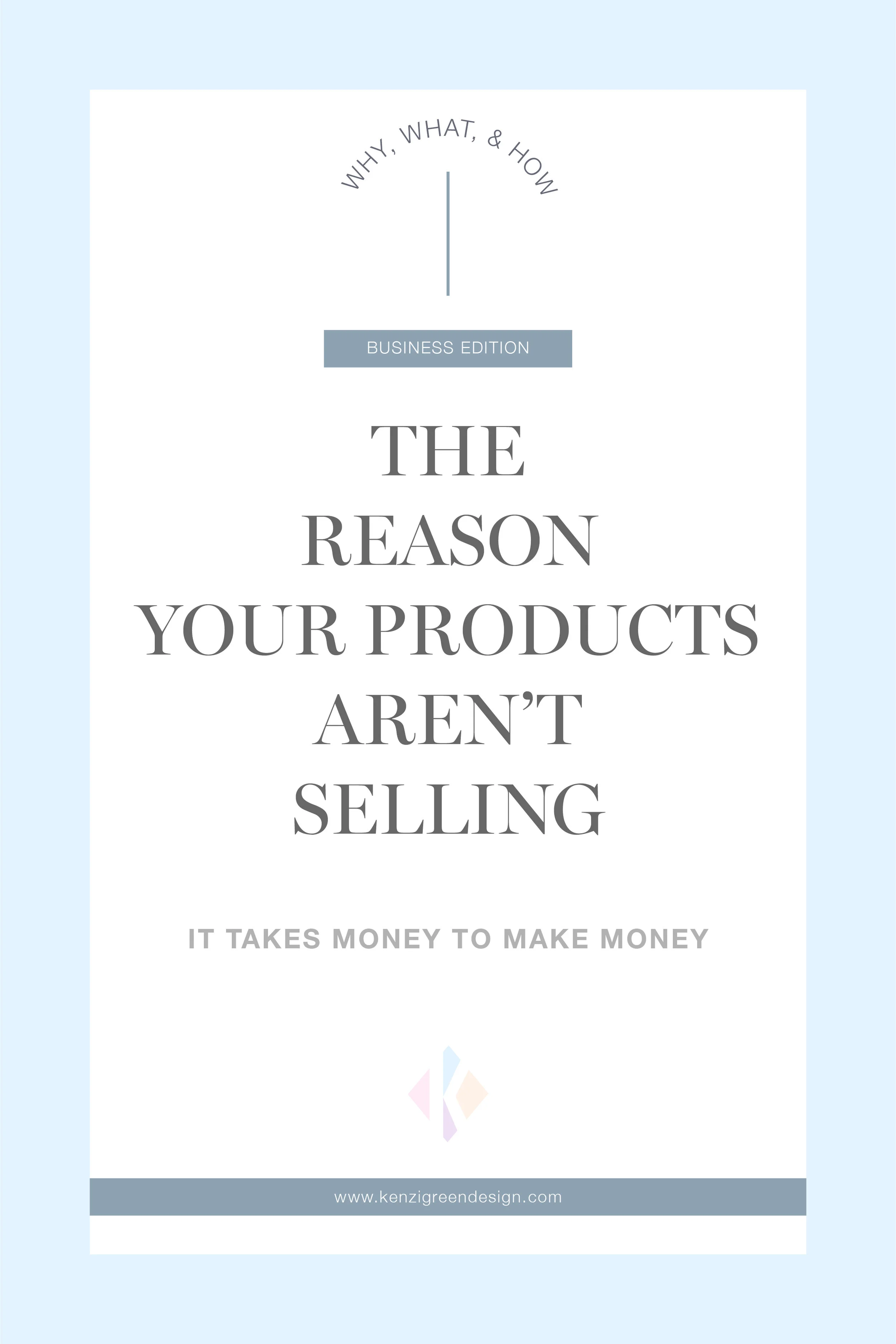 The Reason Your Products Aren't Selling #businesstips #ecommerce #handmadeproducts