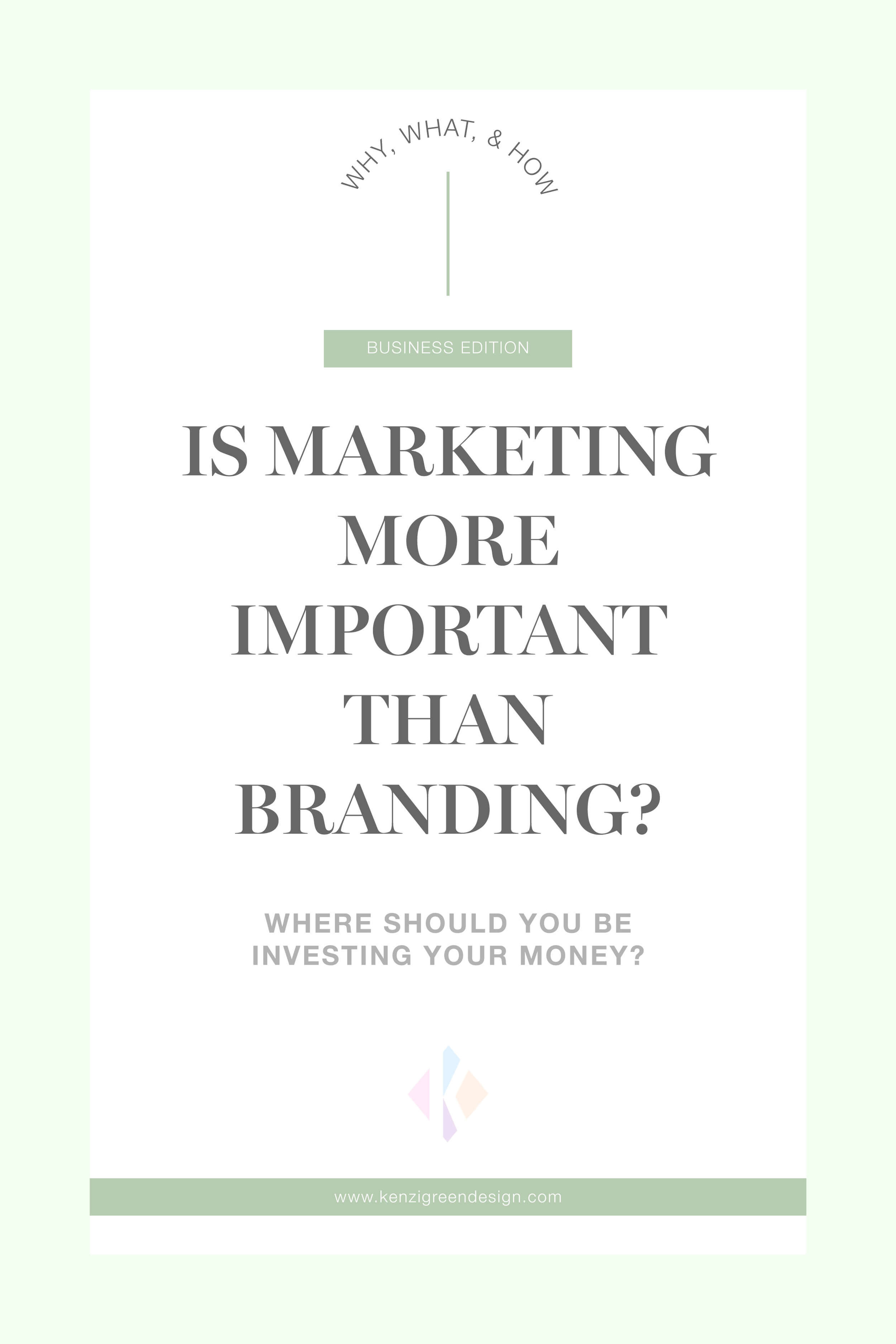 Is Marketing More Important Than Branding? #donaldmiller #branding #marketing #businesstips