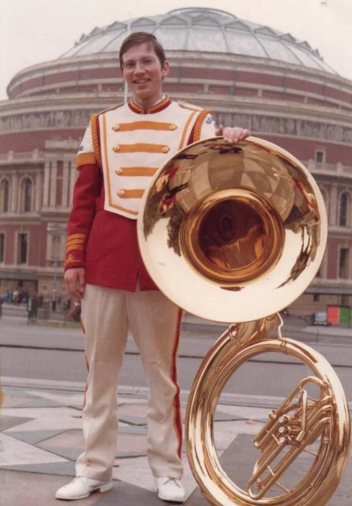 Reinhold in front of the Royal Albert Hall, 1978