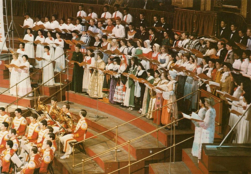 Royal Albert Hall, 1978 – Reinhold is the far right sousaphone player