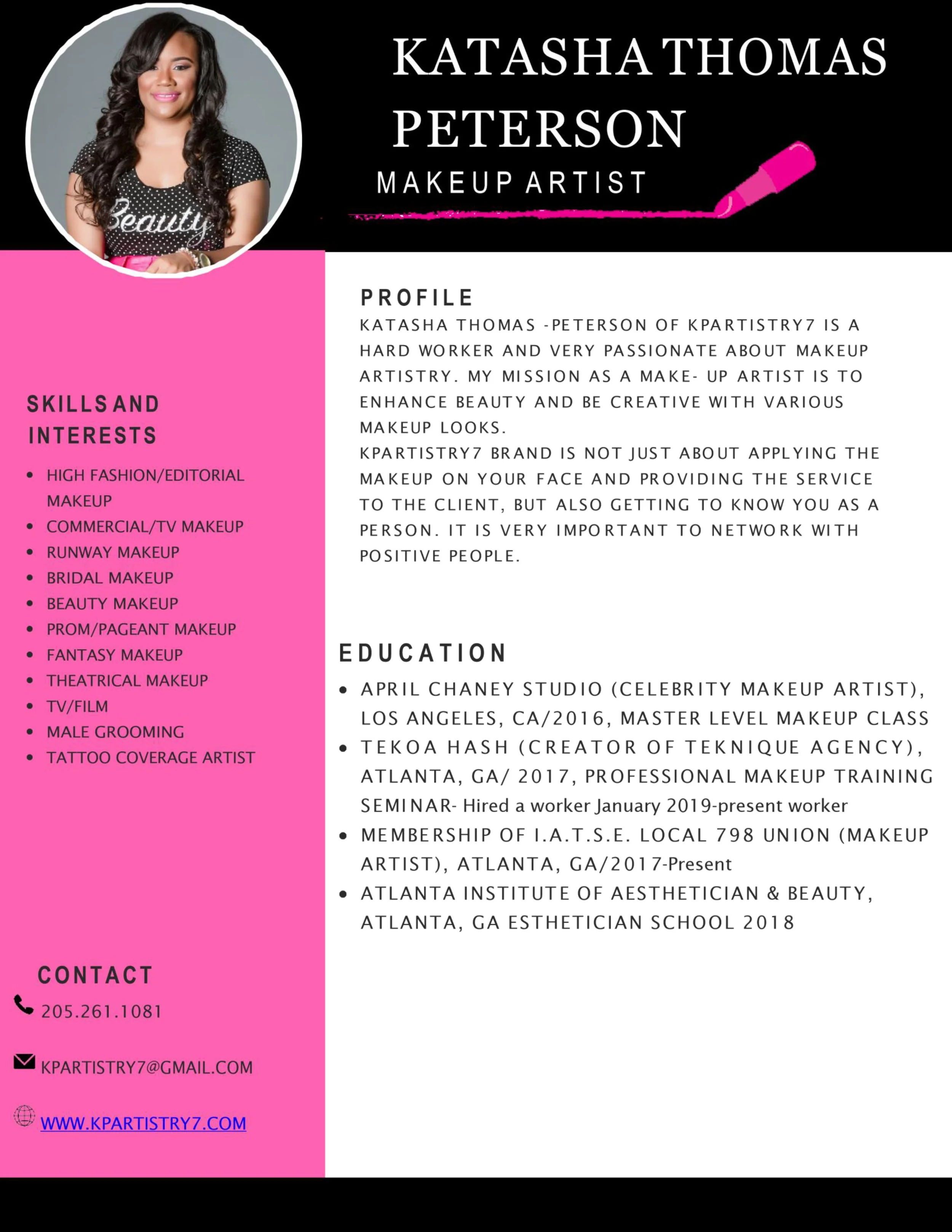 Resume — KP Artistry 7