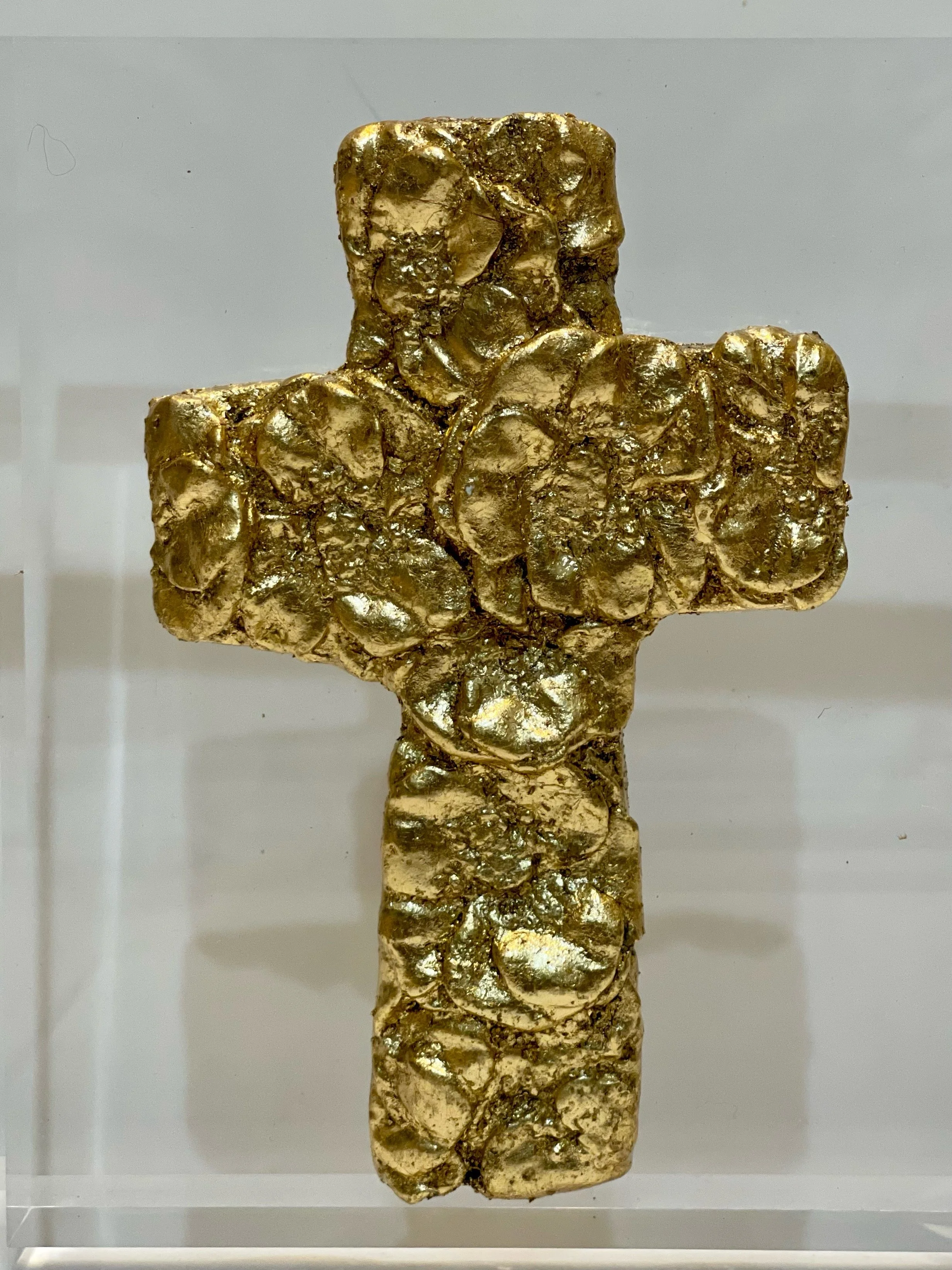 Traditional Cross with Poppies 5x6