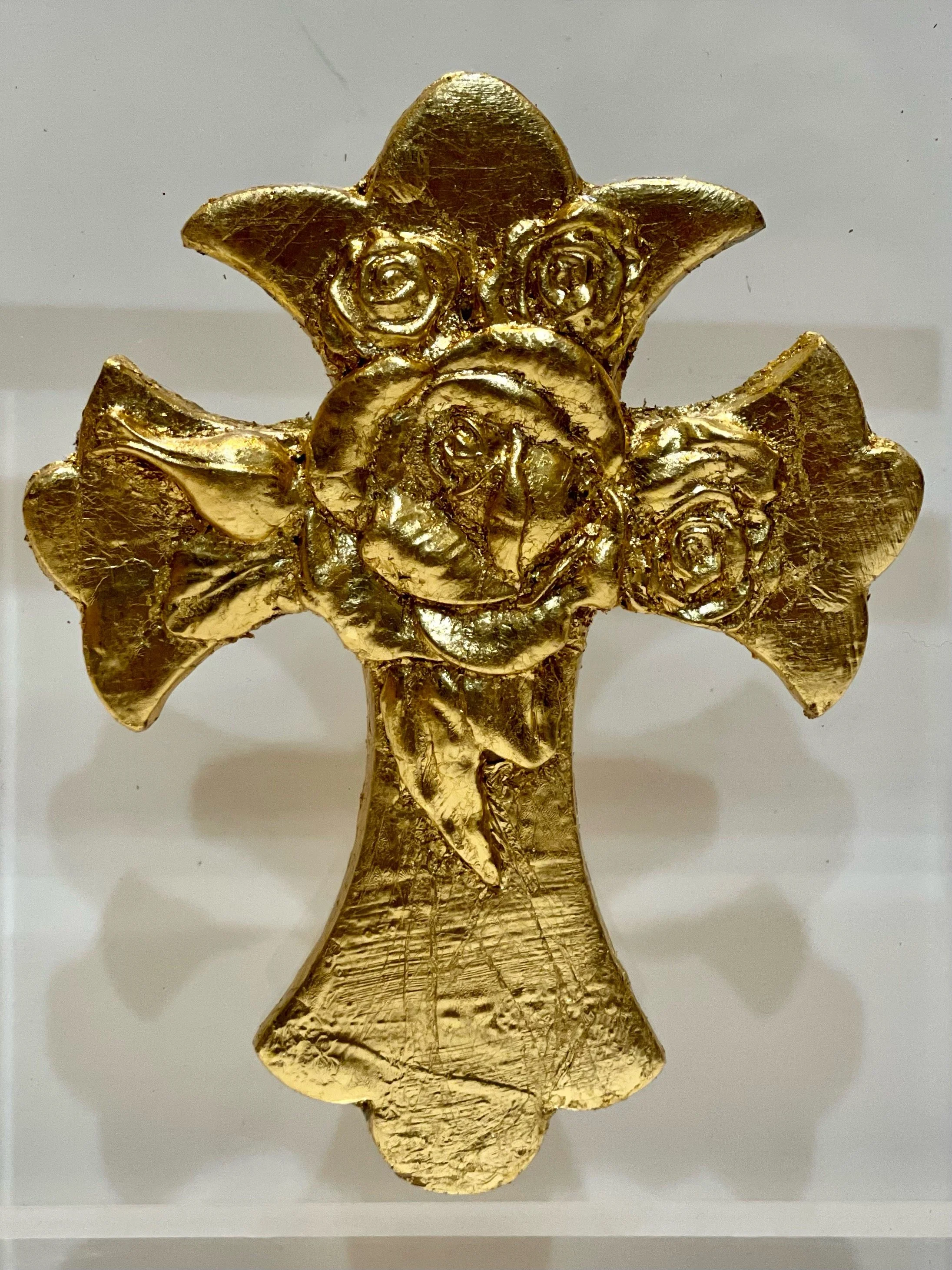 Celtic Cross with Roses 5x6