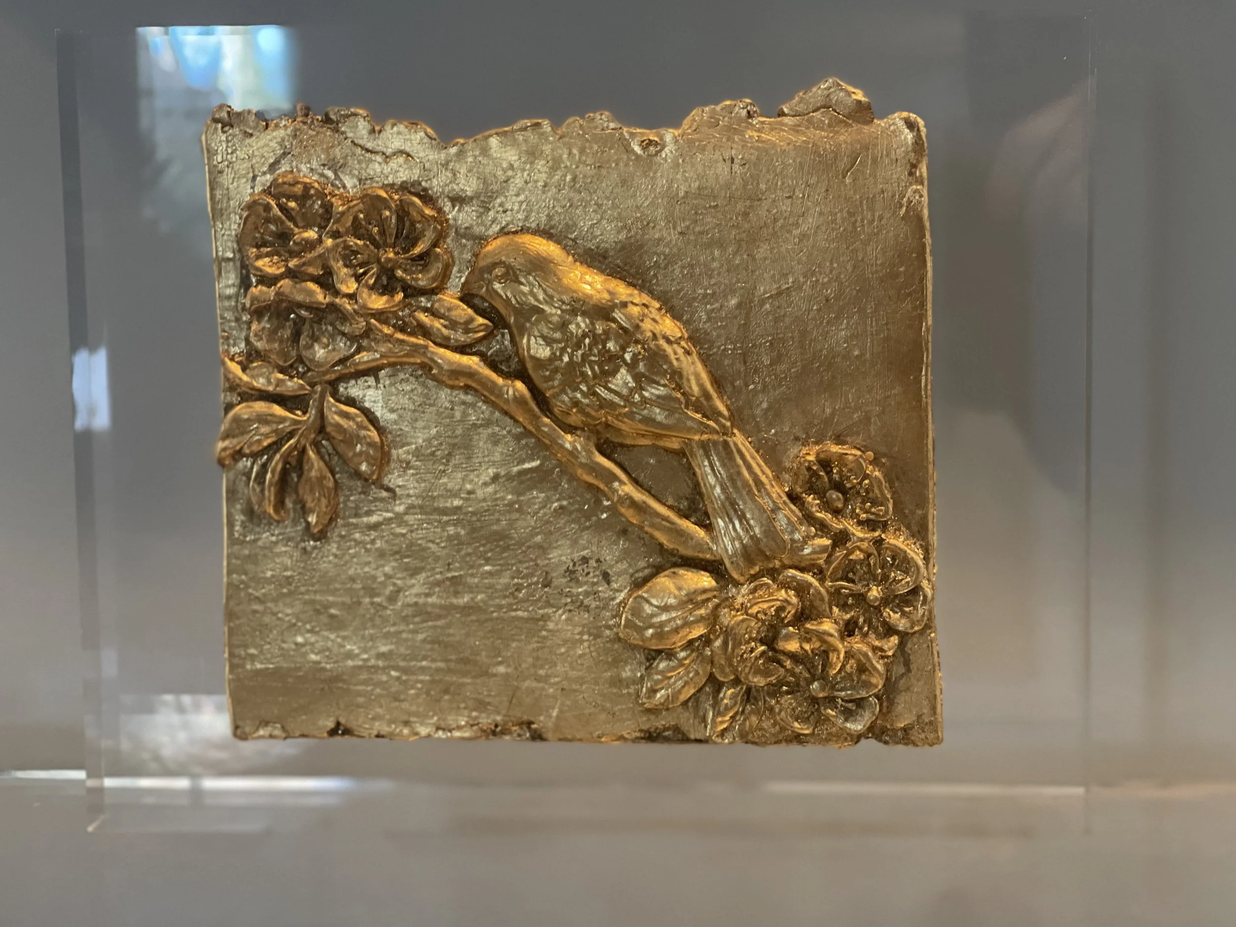 One Bird with Cherry Blossoms