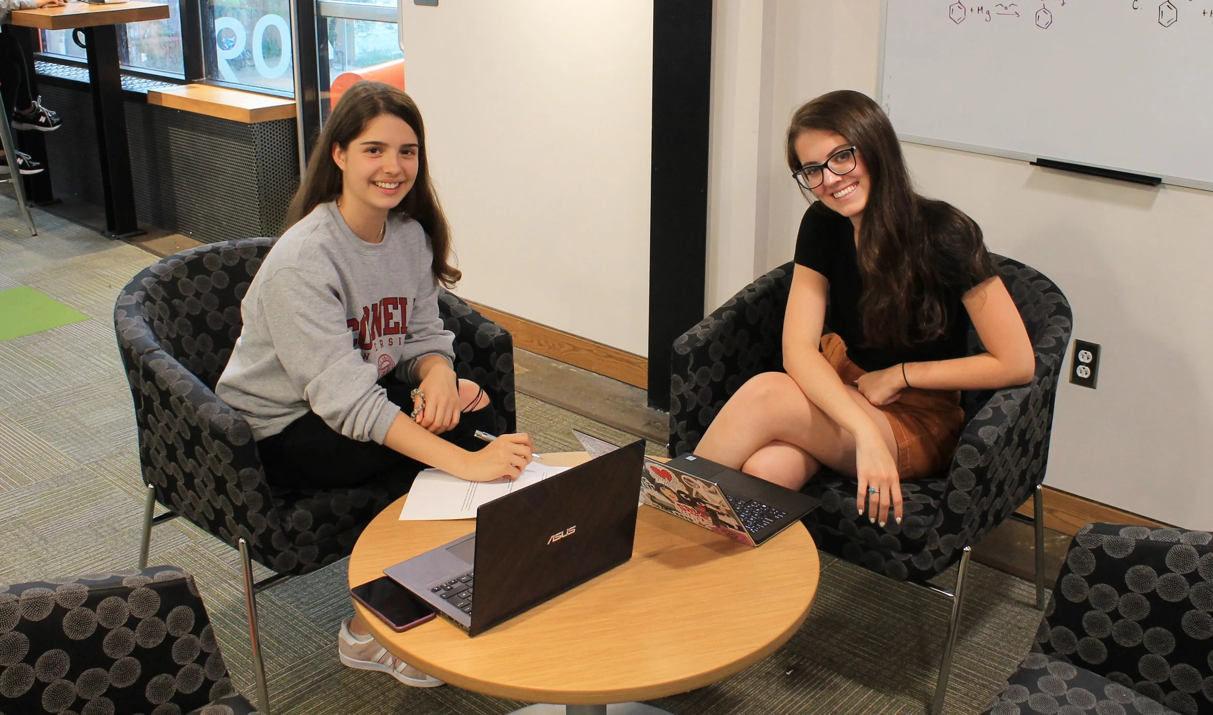 Tutor Sarah with student Alex working together