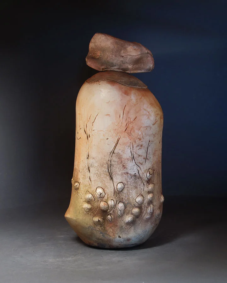 Luisa Baldinger. Lidded Hoodoo. Studio #201. H.15 in. $225.jpg