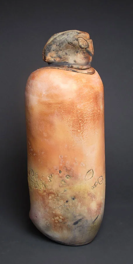 Luisa Baldinger. Lidded Hoodoo. Studio #79. H. 16.5 in. $225.jpg