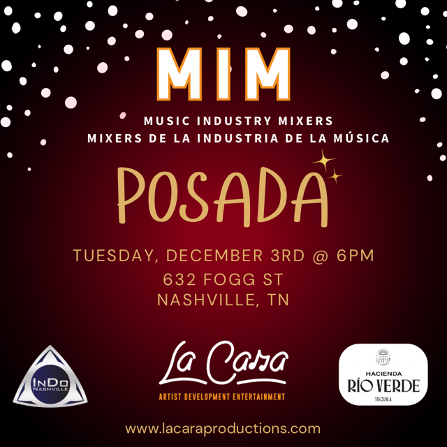 Music Industry Mixer  Tuesday December 3 at InDo