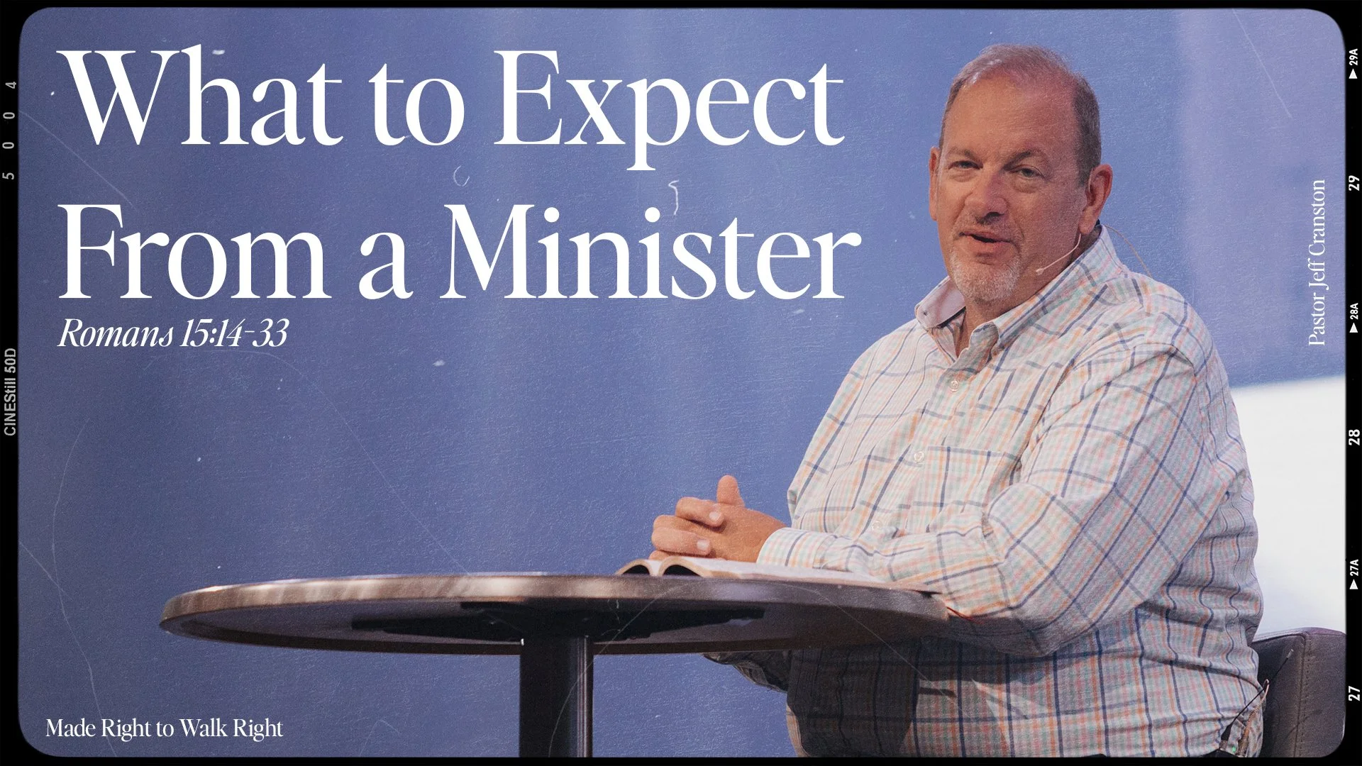 What to Expect from a Minister