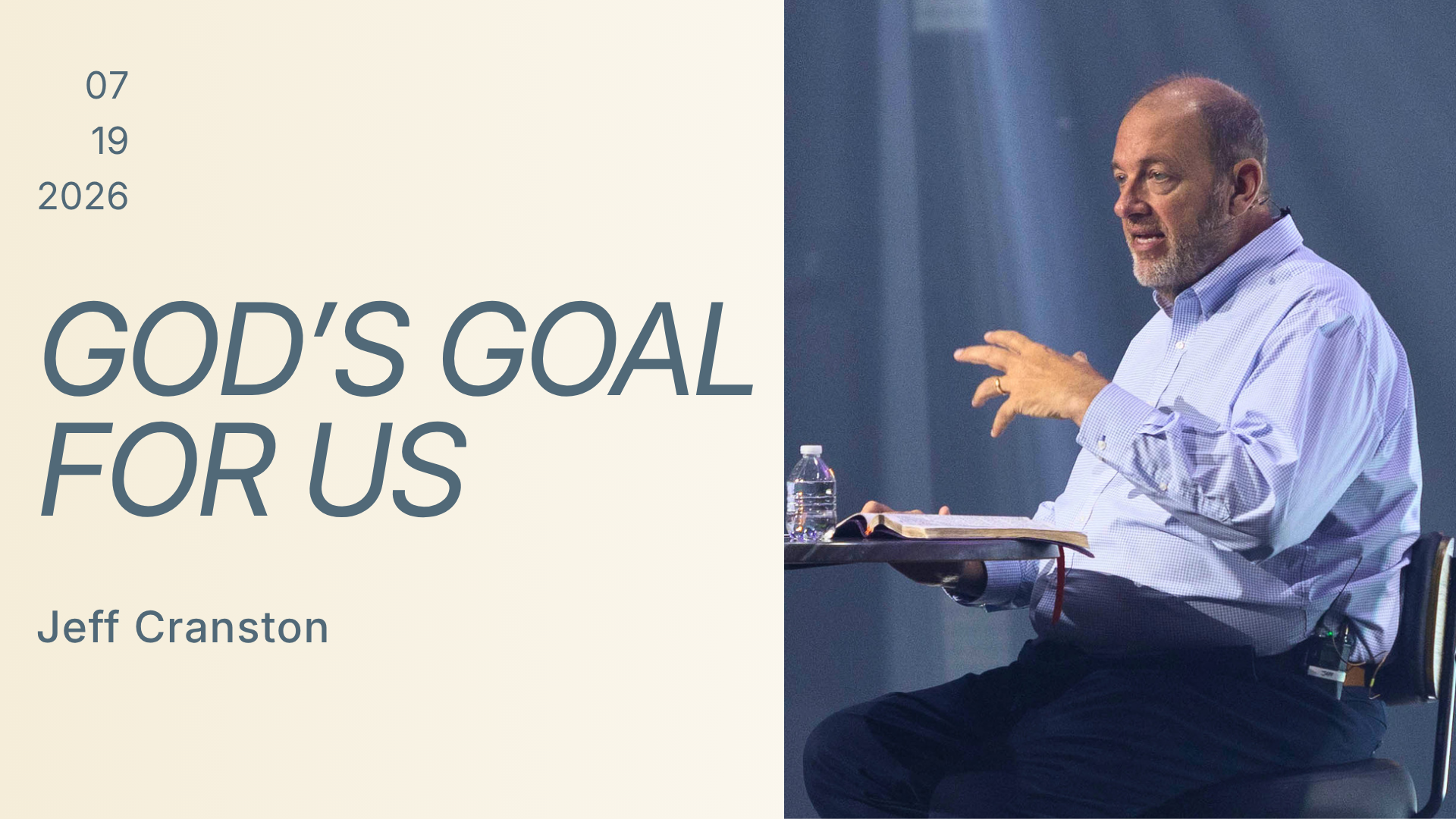 God's Goal For Us