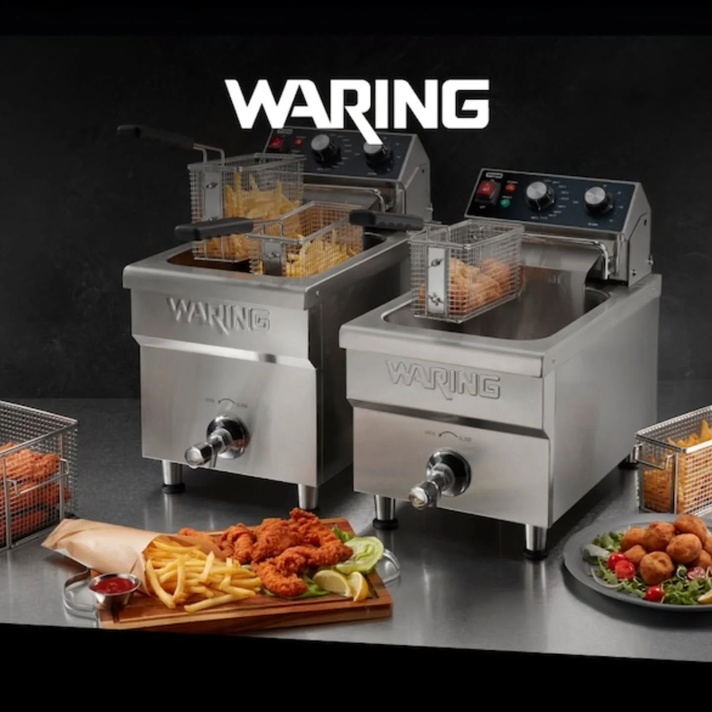 Ready, Set, Crisp! @waringproducts Heavy Duty Deep Fryers are next level! They have amazing frying power, heat up fast and clean easily! What more could you ask for? 🤷&zwj;♀️
#waringcommercial #heavydutydeepfryer 
#WDF1300and1700