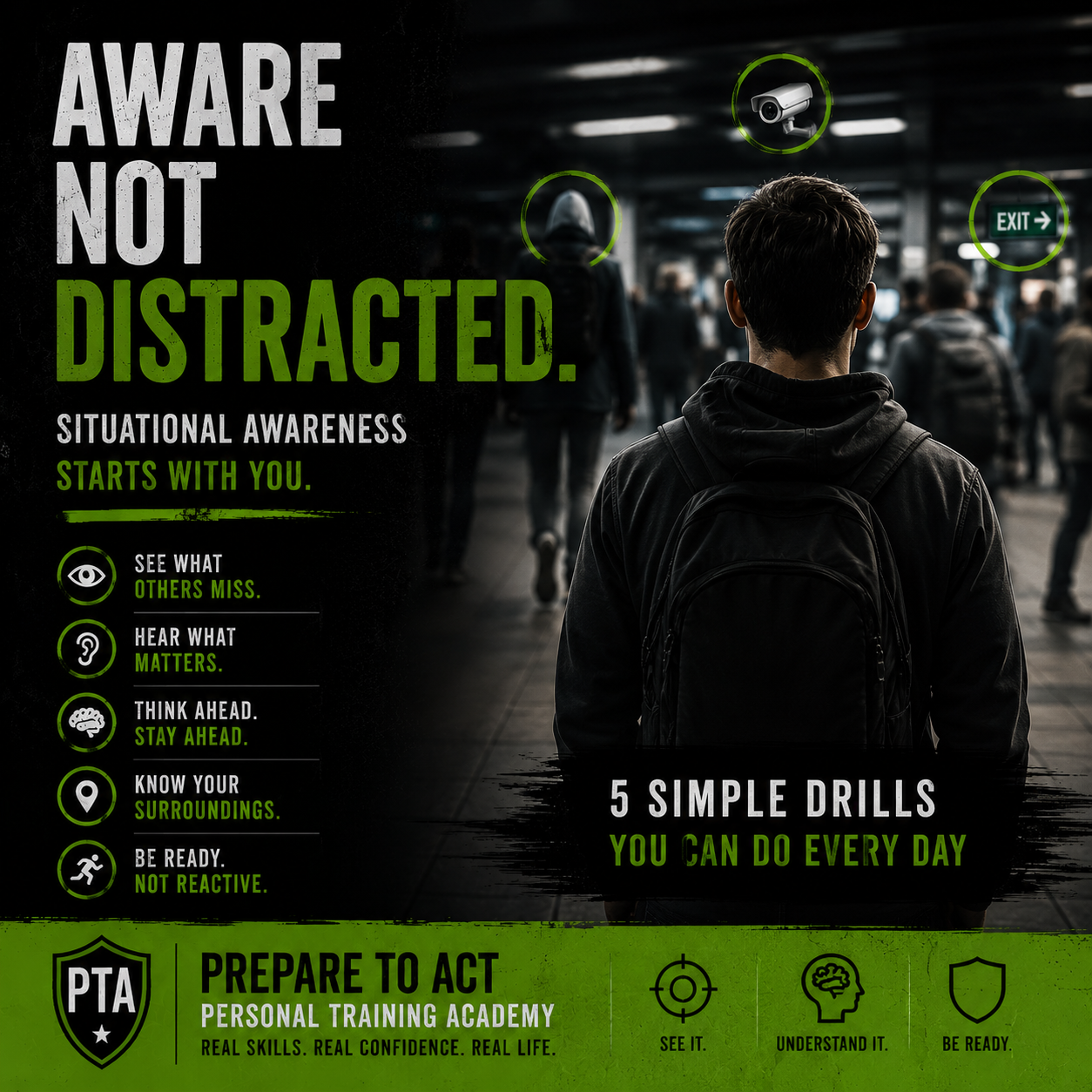 Situational Awareness Training: 5 Simple Drills You Can Do Every Day