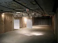 Indoor shooting range with targets