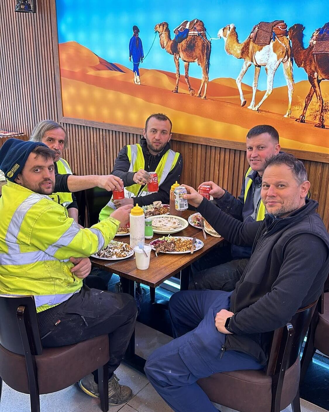 Our amazing team have been hard at work all weekend from Oxford Street to Finsbury Park.  A well deserved lunch