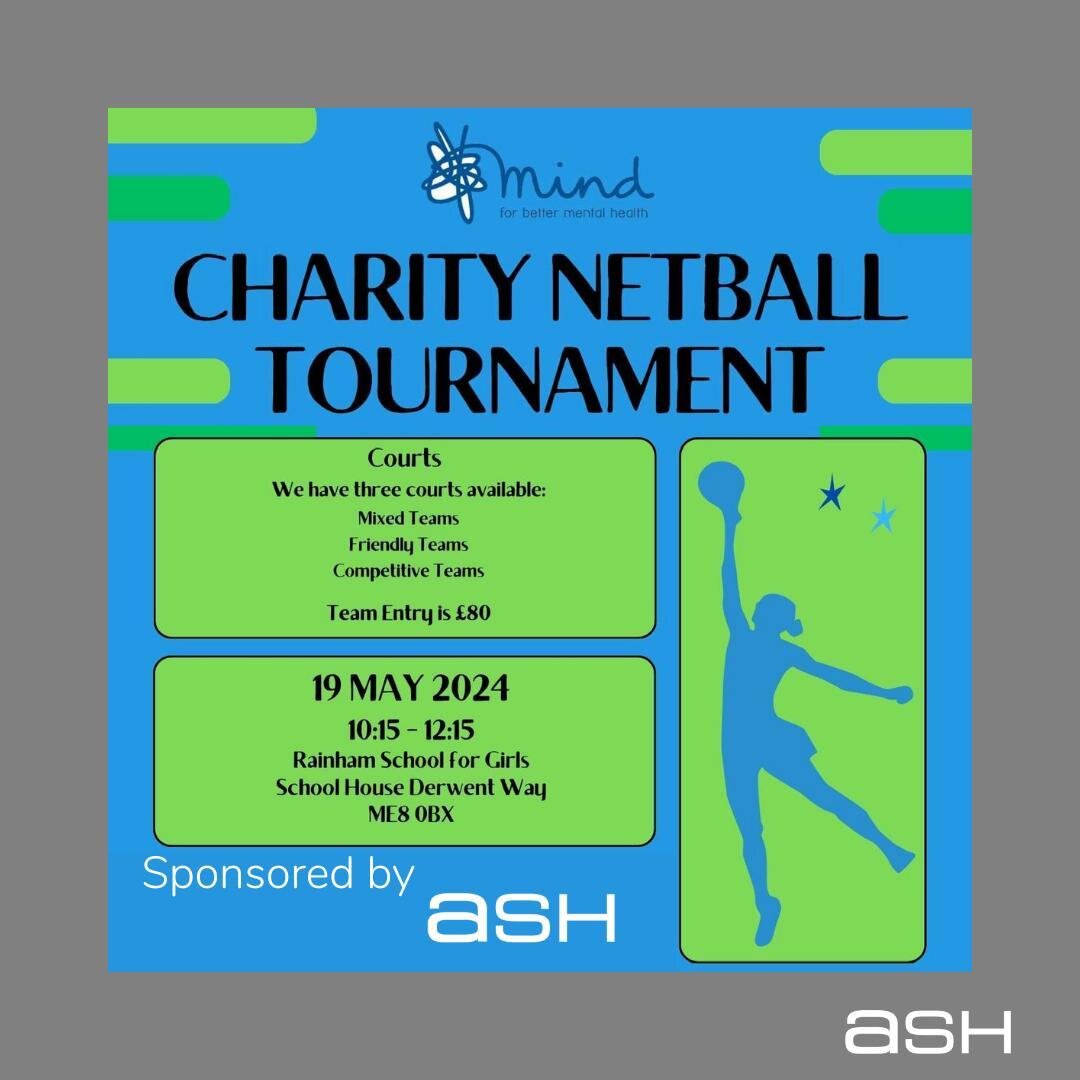 #Sponsor 

Exciting news! 🌟 We're thrilled to announce that Ash is the proud main sponsor of the upcoming Charity Netball Tournament at Rainham School for Girls on May 19th, 2024. 🏀 

Join everyone involved for a day filled with thrilling games and