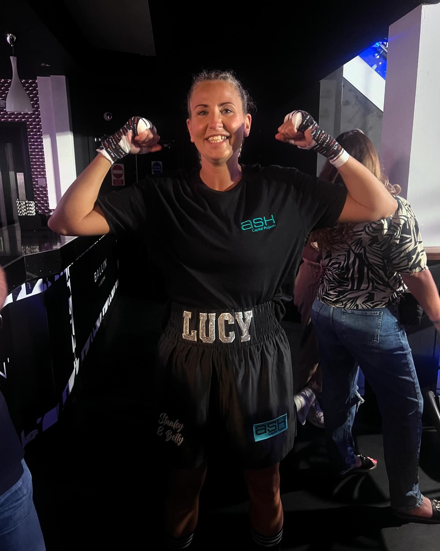 Amazing afternoon yesterday watching our BDM @_____lucy_____0 win a fight at last! All her hardwork over the last few years paying off in 3 impressive rounds. Pleasure to sponsor Lucy. @tkoacademy certainly trained her well!  Who or what will we spon