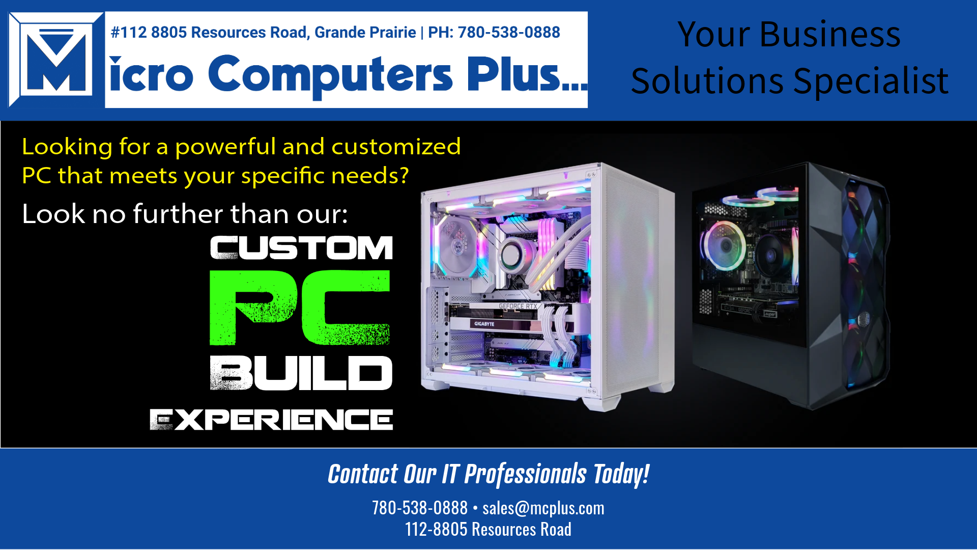 Micro Computers Plus...for Computers. Networks. Printers. Ink. Toners ...