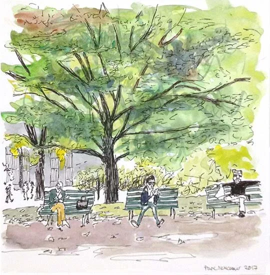 Three Vistors to Parc Monceau