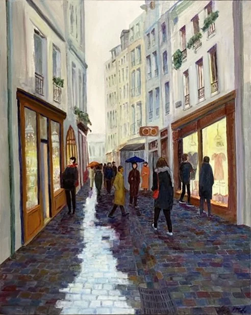 Marais in the Rain