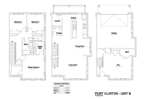 Plans Port Clinton Row Homes, Row House Floor Plans Philadelphia