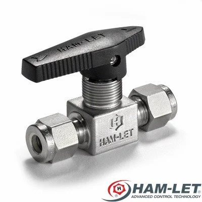 800M Series Compact 1-Piece Ball Valve 3/8" Let-Lok® x 3/8" Let-Lok®