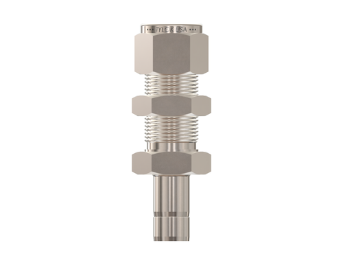 1/4" Tylok® x 1/4" Tube Bulkhead Union Connector