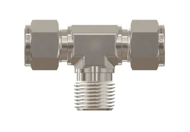 1/4" Tube x 1/4" Tube x 1/8" MNPT Tylok® Male Branch Tee