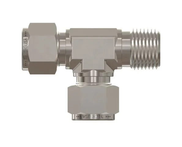 3/8" Tube x 3/8" MNPT x 3/8" Tube Tylok® Male Run Tee