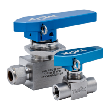 3/8" Tylok® 40 Series Straight Ball Valve, CBC-Lok® x CBC-Lok® (LatchLok Handle)