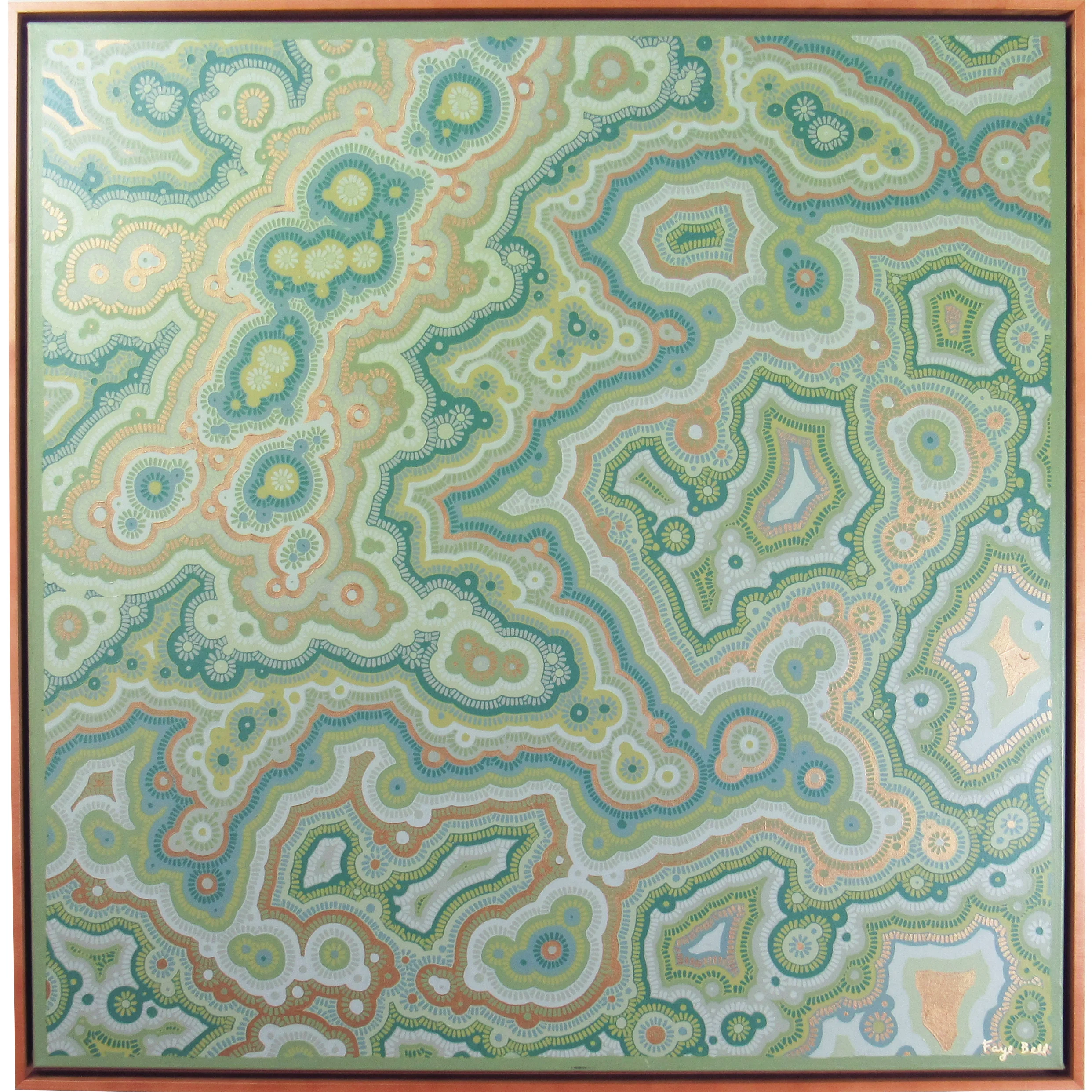 Dolomite II , 2017, 40x40. sold.