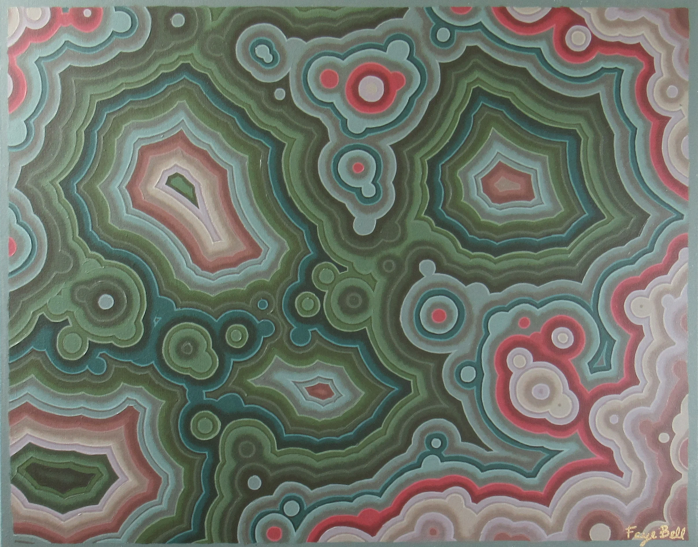 Nothobranch , 2017, 22x28, acrylic on canvas. sold.