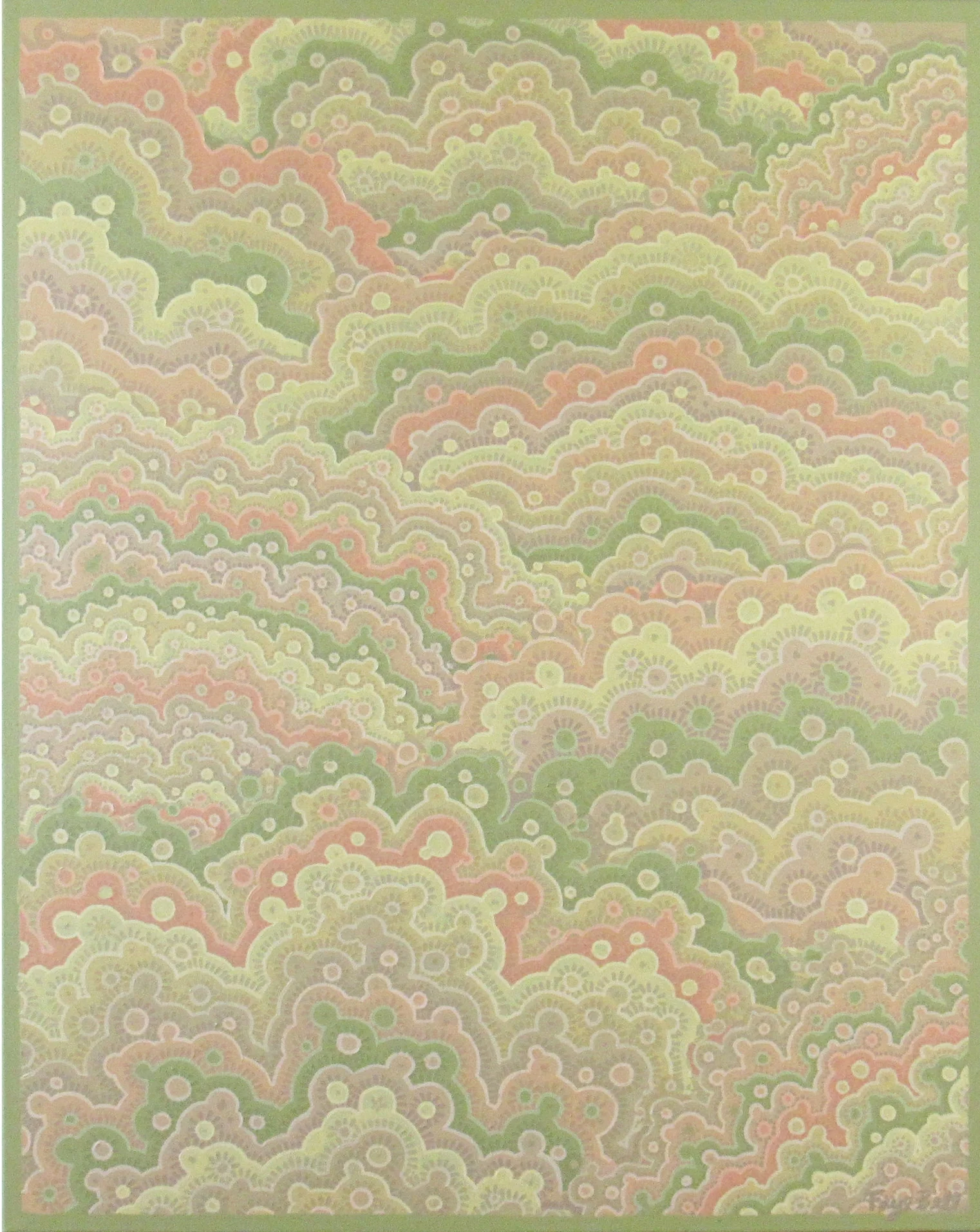 Canyon Green , 2017, 24x30, acrylic on canvas. sold.