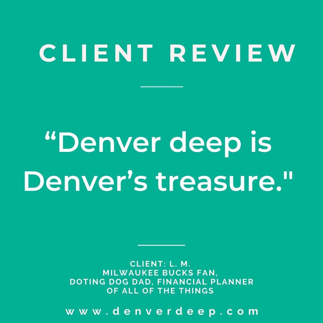 It&rsquo;s you who amplifies our purpose to serve your needs on a deeper level. ⠀⠀⠀⠀⠀⠀⠀⠀⠀
⠀⠀⠀⠀⠀⠀⠀⠀⠀
Get on the schedule: www.denverdeep.com.