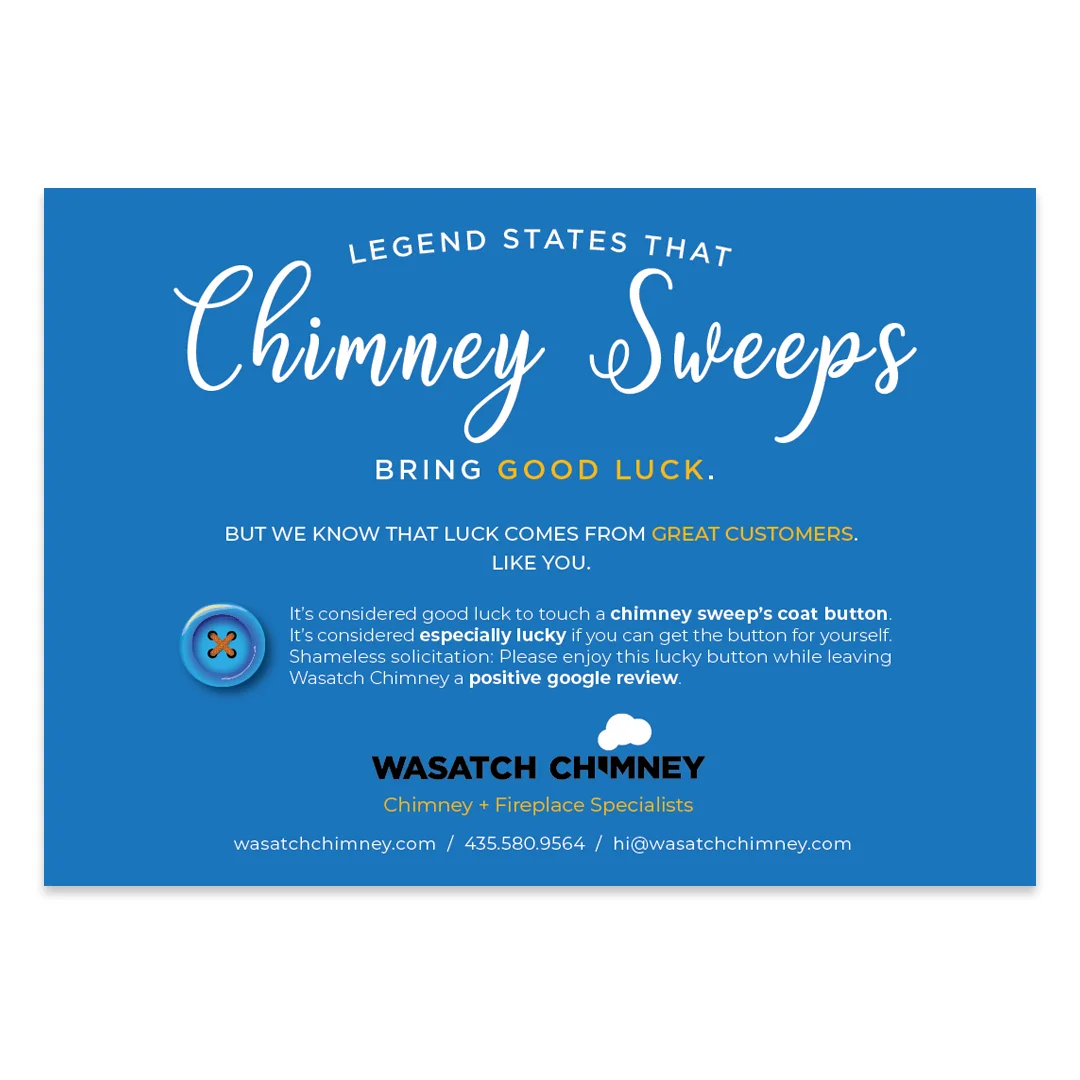 Chimney sweeps bring luck