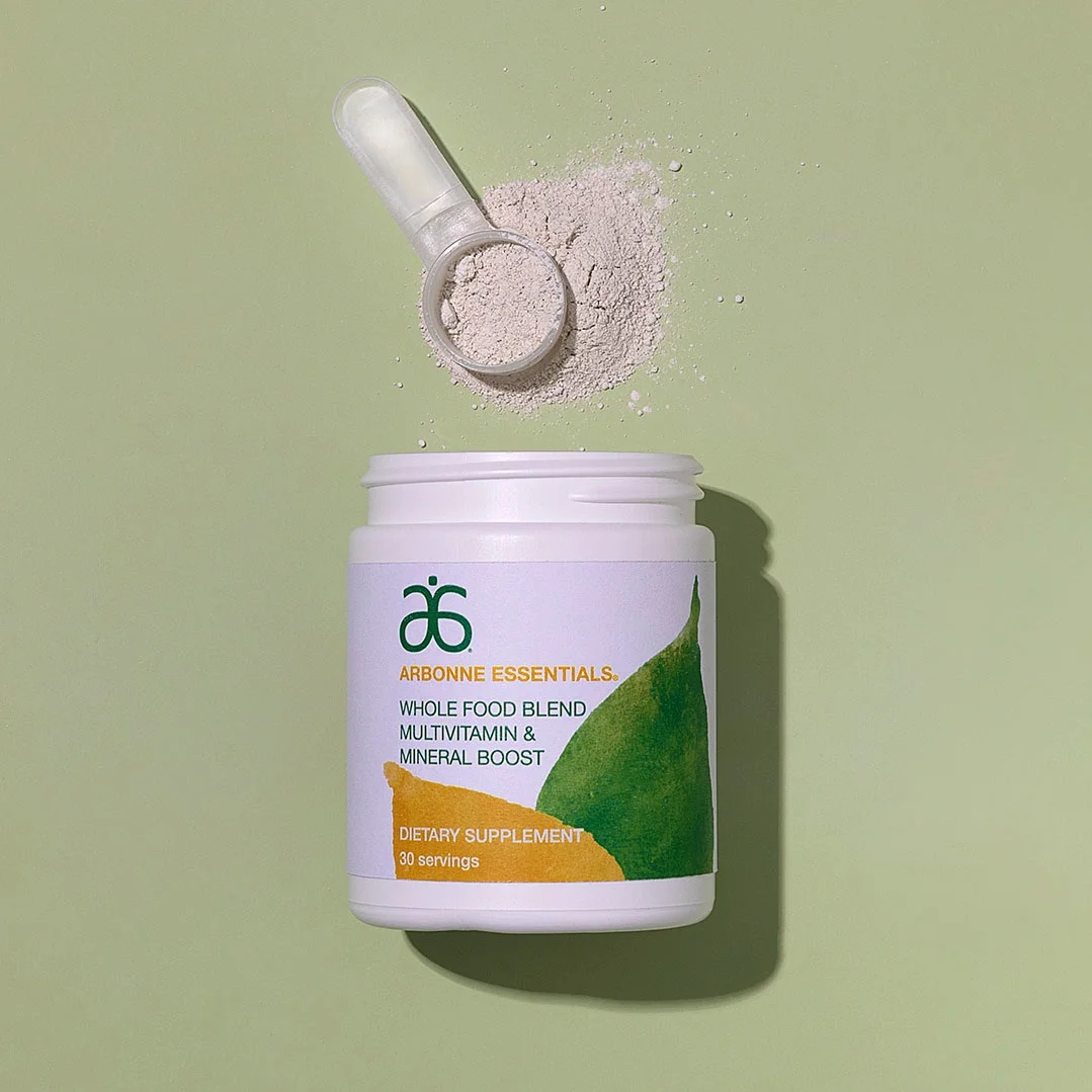 WHOLE FOOD BLEND MULTIVITAMIN & MINERAL BOOST Our Whole Food Blend Multivitamin and Mineral Boost delivers a comprehensive multivitamin that fills key nutrient gaps in your diet and features forms to help support bioavailability and absorption. The unique botanical blend includes antioxidants, a B-complex and vitamins A, C, D and E from whole food sources.