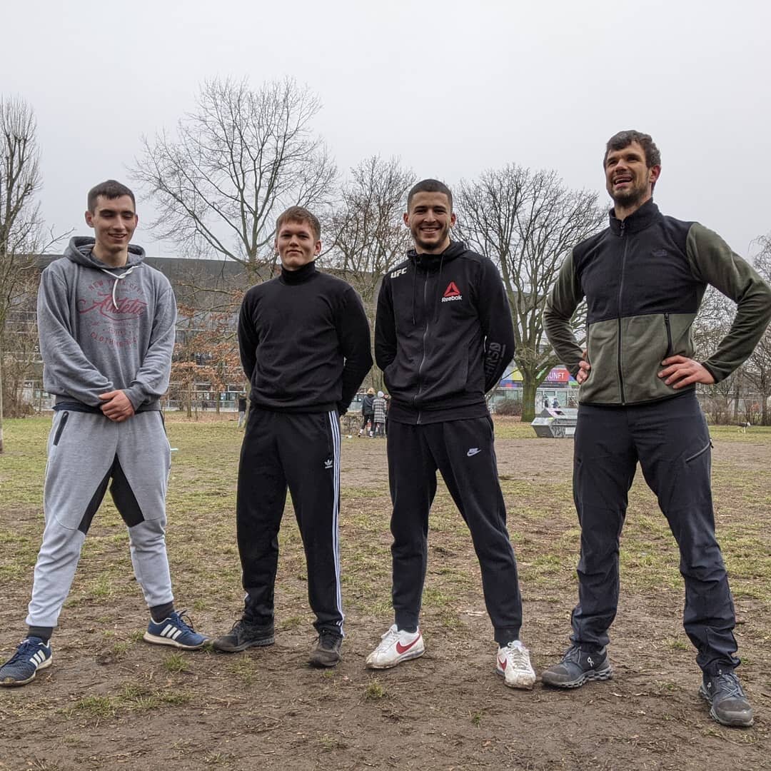 #Superheroes or a #boyband? 

#Wrestling practice at the park 🤼&zwj;♂️Good to review our bicep ties, arm drags, and low-impact takedowns.

Games keep the crew sharp!

#prenzlauerberg #ringen #bjj #wrestlinglife #wrestler #wrestlers #wrestle #wrassli