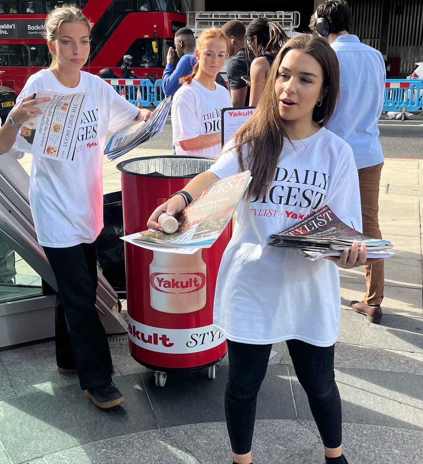 Pick up your Free Yakult with Stylist at Victoria today! @stylistmagazine