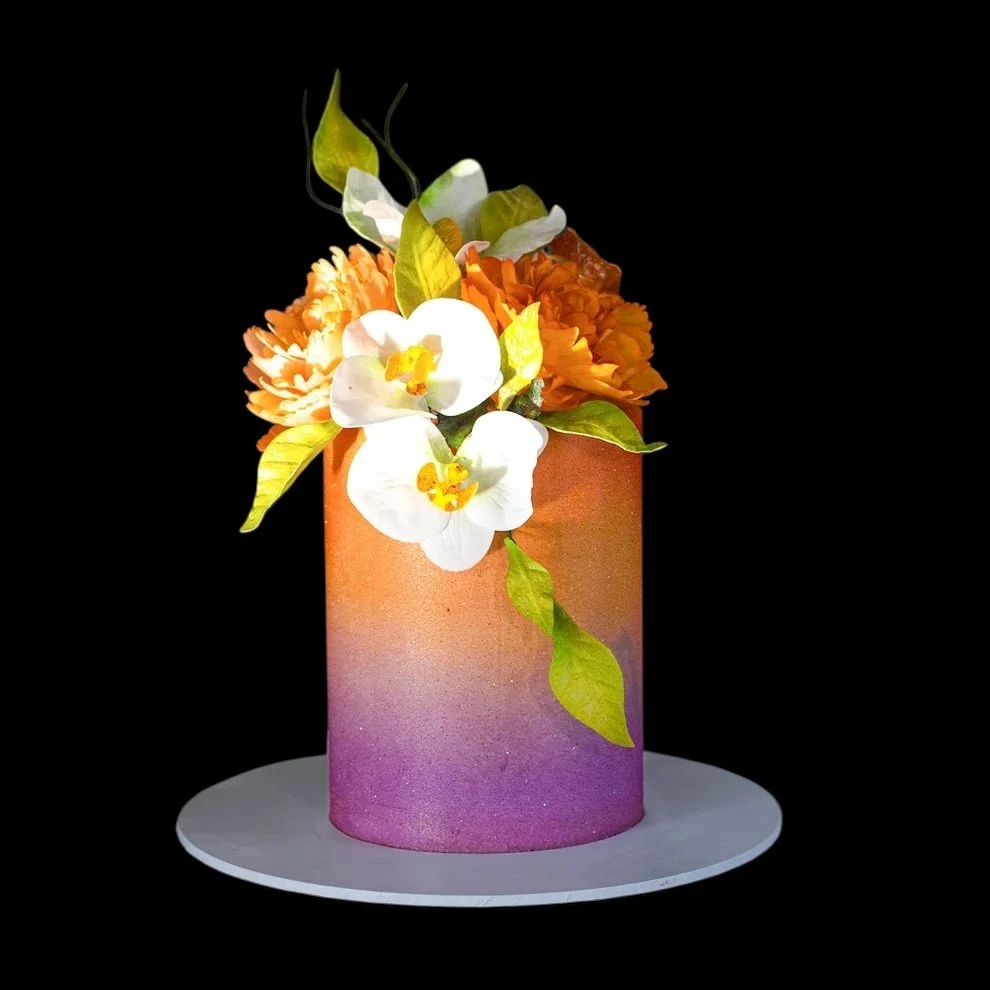 Mile stone anniversary cake