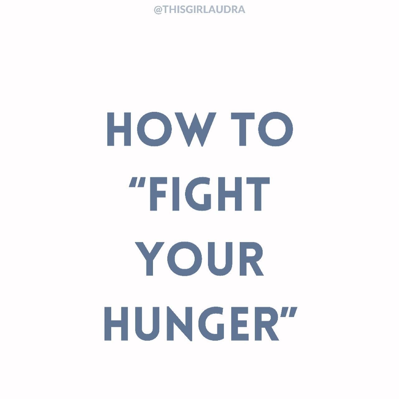 What&rsquo;s the craziest thing you ever did or heard on how to &ldquo;fight your hunger?&rdquo; 

Swipe right!! 👉🏼👉🏼👉🏼 

It&rsquo;s insane some of the things you&rsquo;ll hear/read that you should do 🙈 trust me, NONE of these work, especially