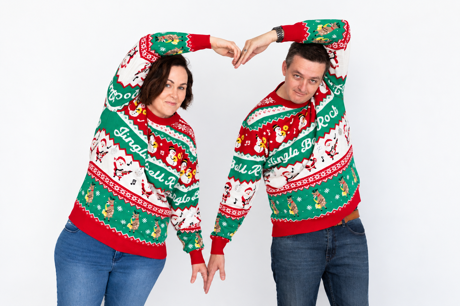 Festive Christmas Sweater Heart Pose.png