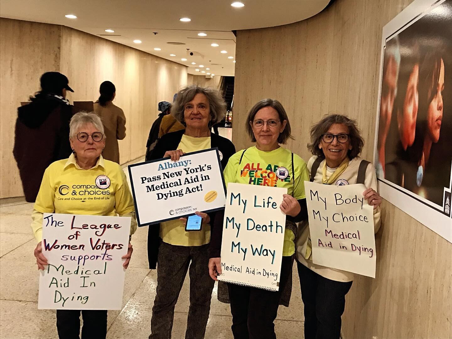Barb, Kathy, Ann Marie and Ginny were representing our League at the State Capital advocating for Medical Aid In Dying today. LWVNY supports this issue.