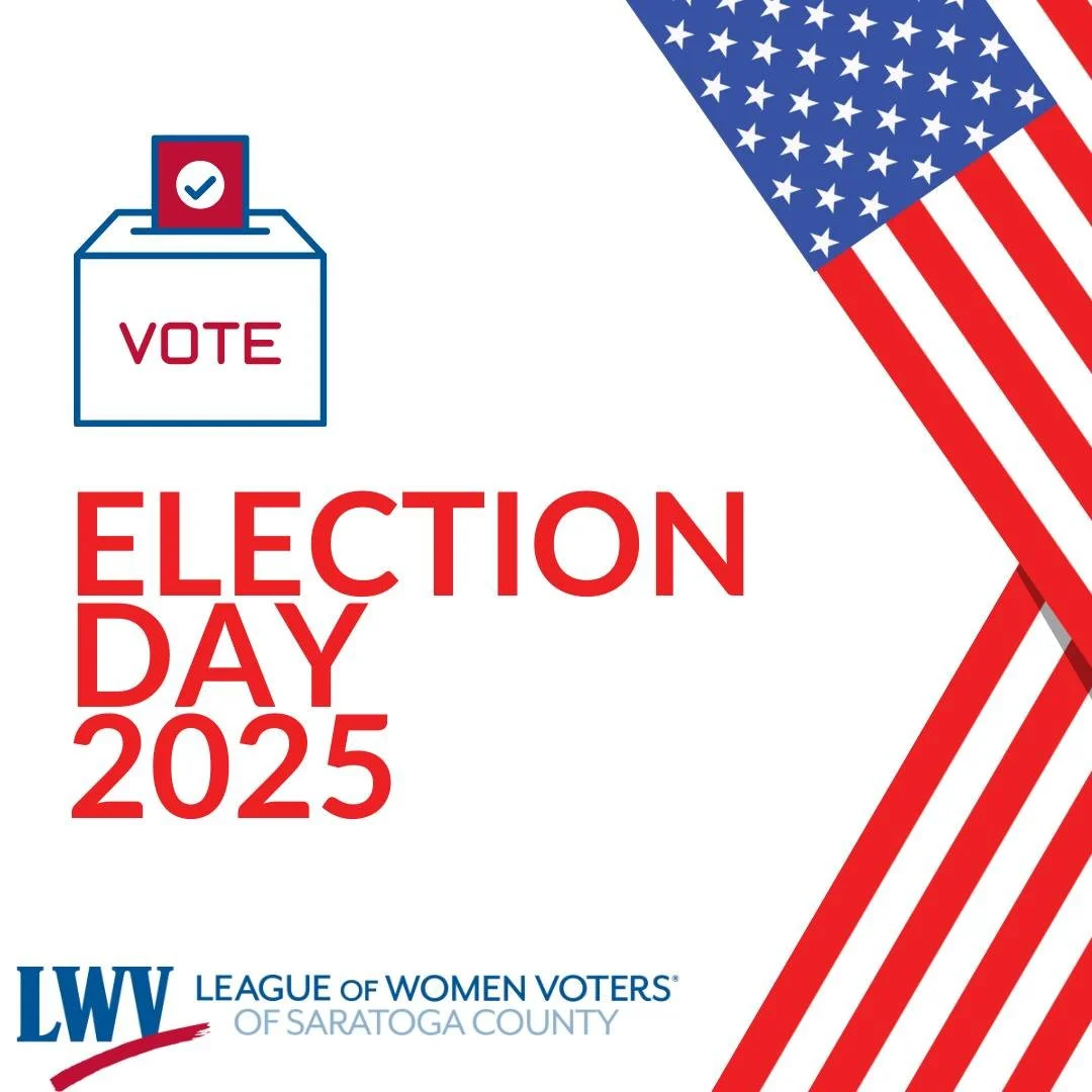 Get out and vote! Polls are open until 9 P.M.!

#GOTV #ElectionDay #LWV