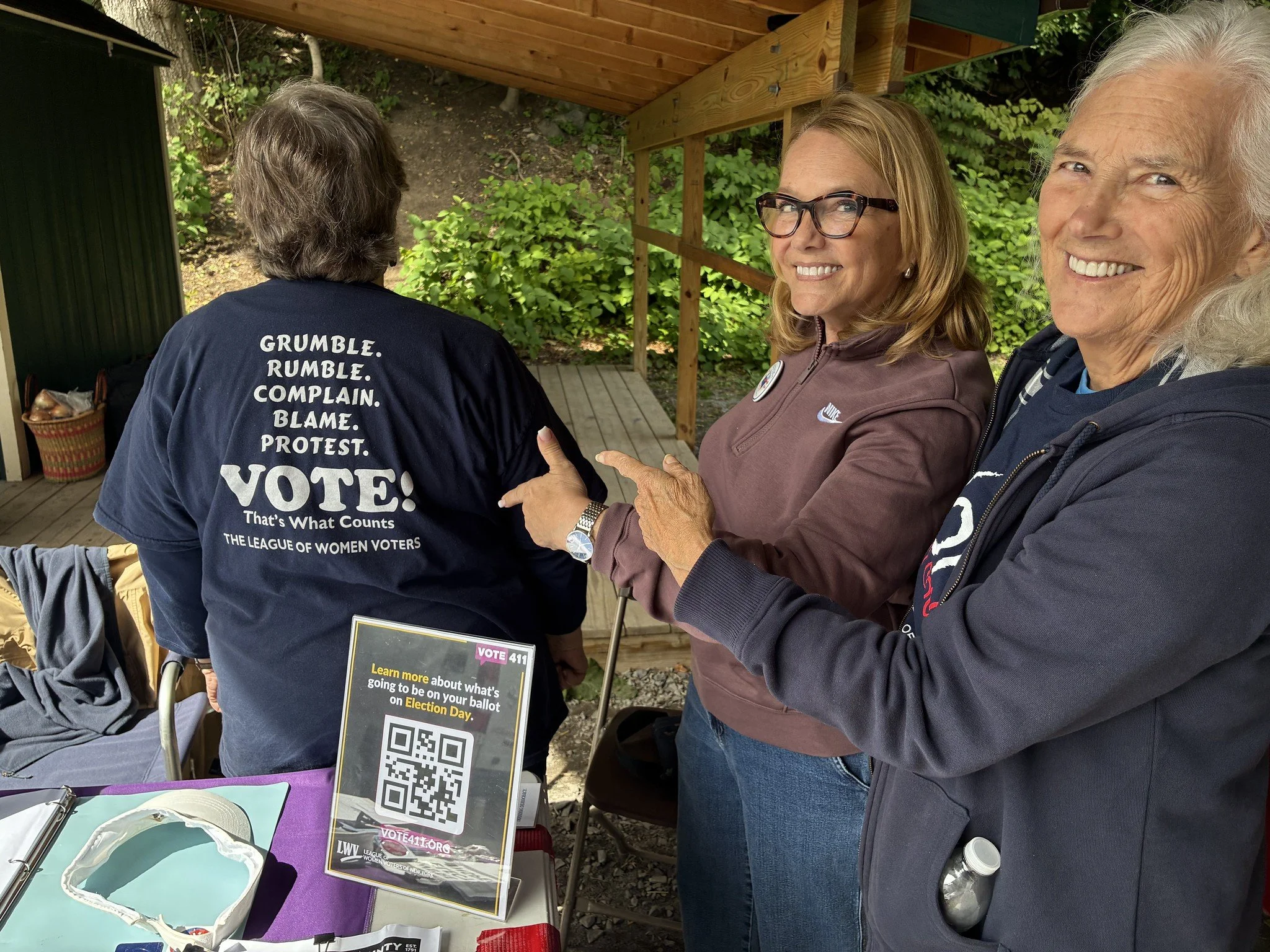Voter Engagement Information Table at Saratoga Farmer's Marker Sept. 19, 2026