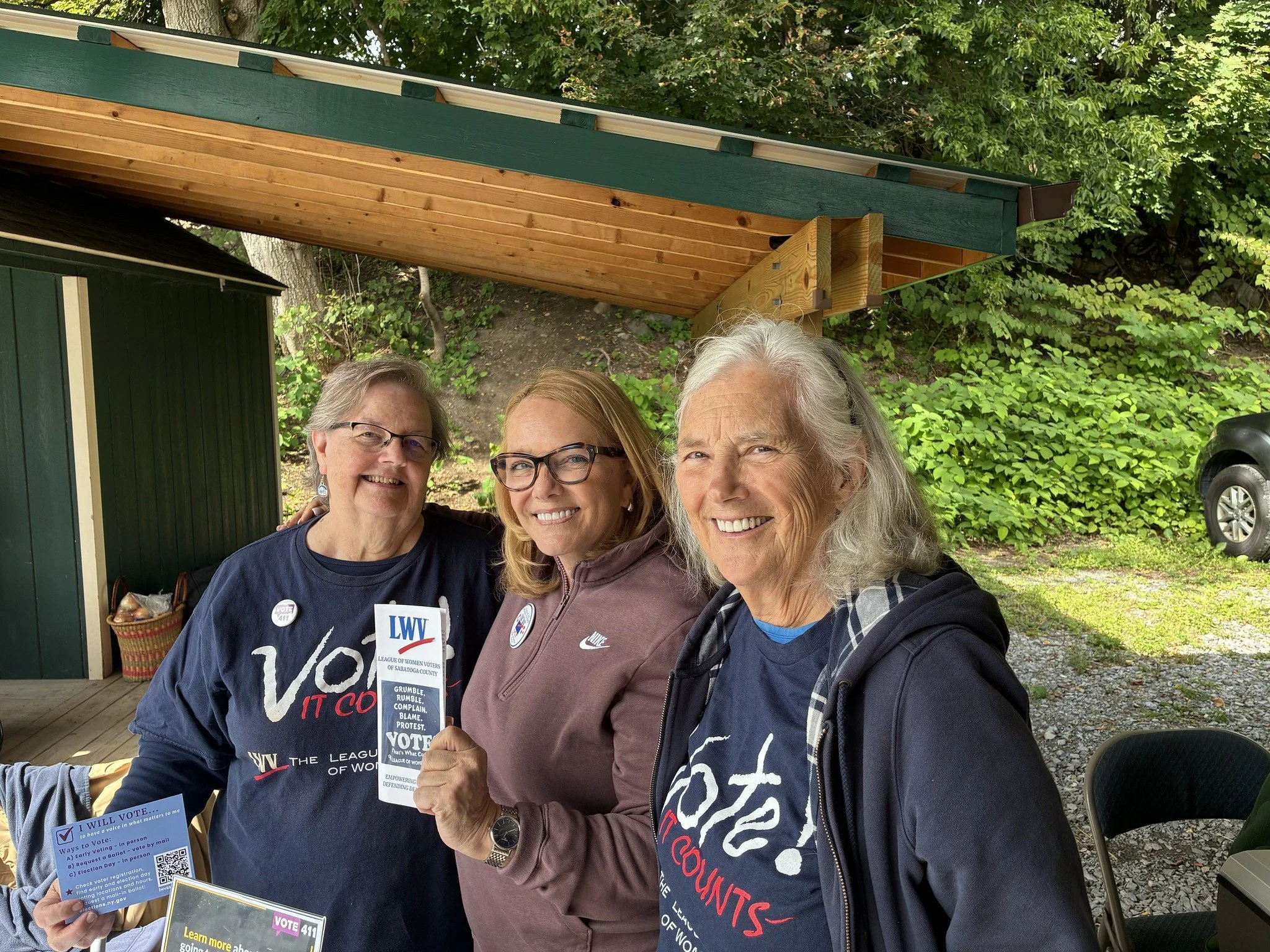 Voter Engagement Information Table at Saratoga Farmer's Marker Sept. 19, 2026