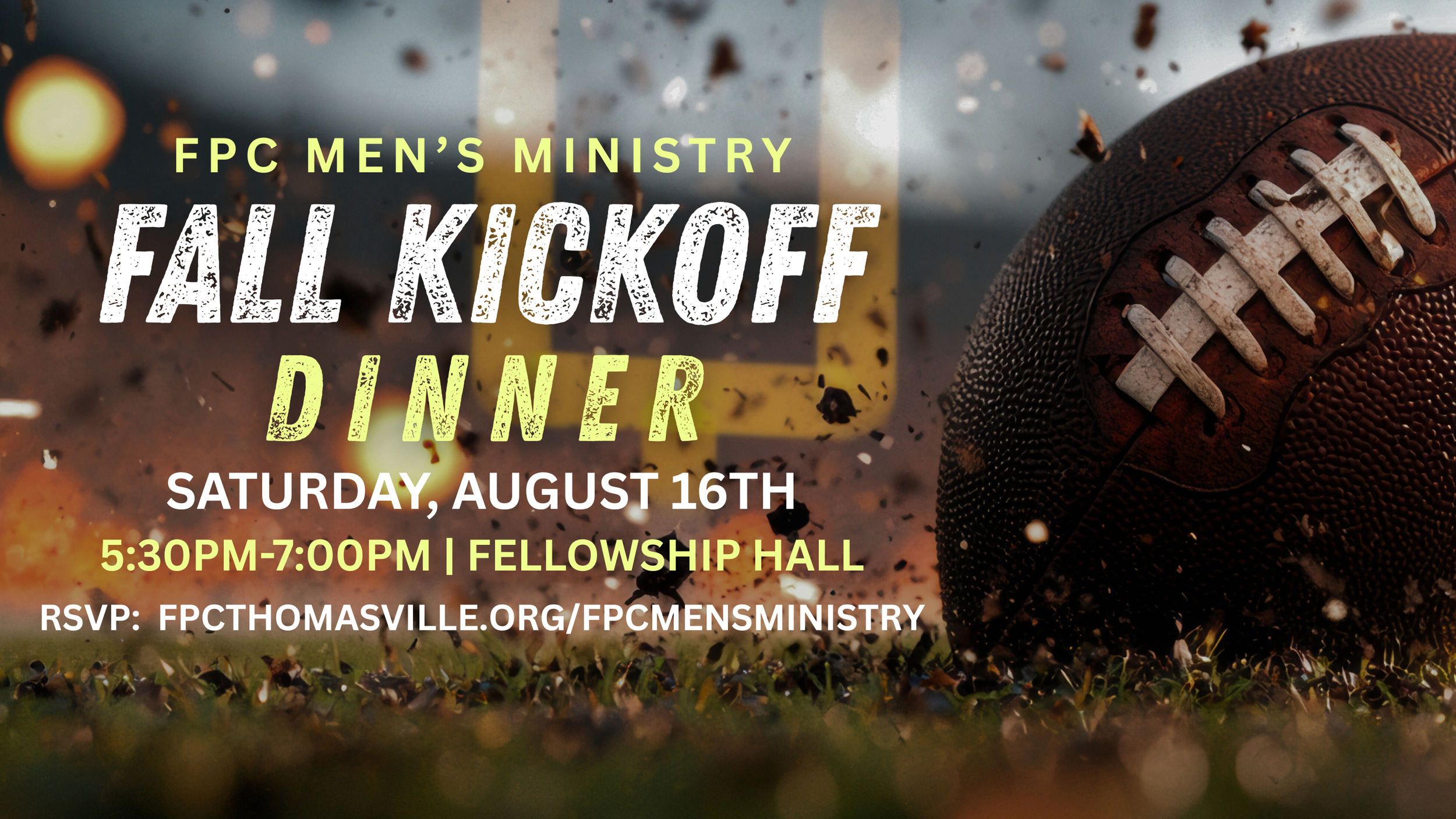 Men's Ministry Fall Kickoff Dinner