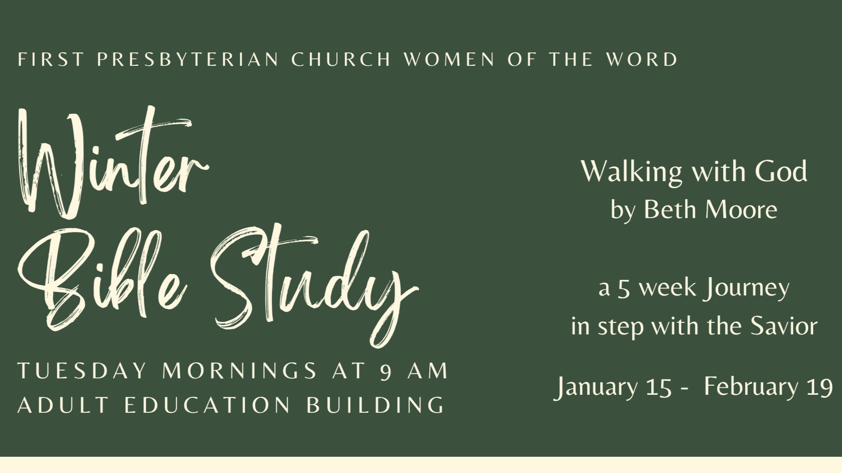 WOW Bible Study (Thursday Mornings)