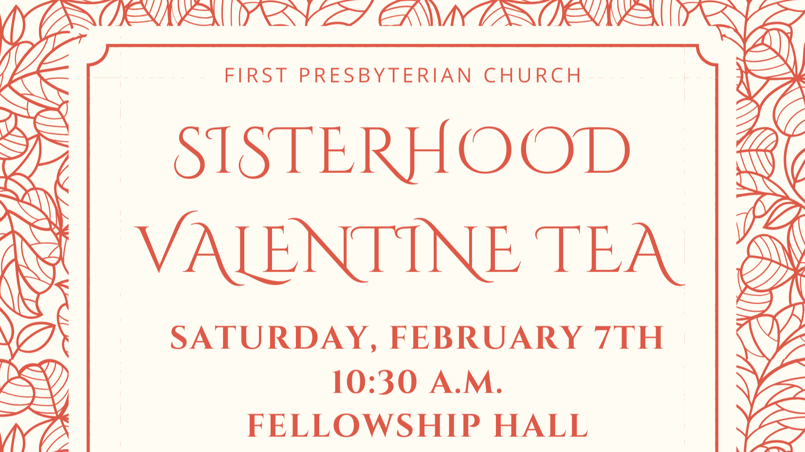 Sisterhood Valentine Tea